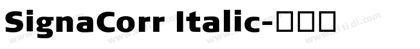 SignaCorr Italic字体转换